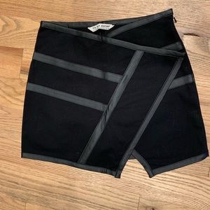 4th and Bleeker for Billabong leather trim skirt